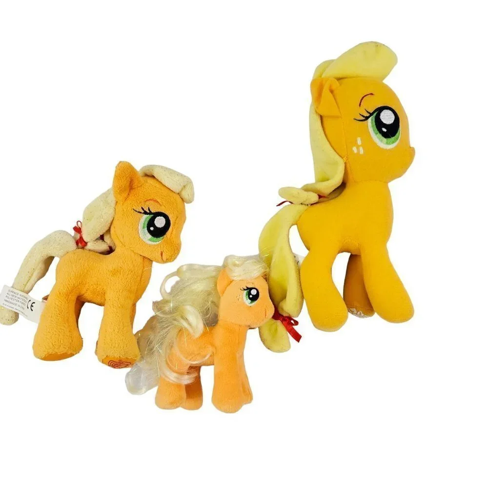 My Little Pony & TY Sparkle Apple Jacks Pony - Lot of 3 Ponies – Plush